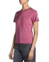 Moncler Embroidered Tee In Medium Pink