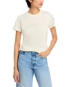 Moncler Embroidered Tee In Natural