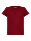 Moncler Embroidered Tonal Logo Cotton T-shirt Clothing