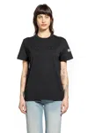 Moncler Black Crystal-embellished T-shirt In Black