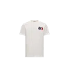 Moncler Cotton T-shirt With Ribbed Crew Neck And Signature Logo Patches In White