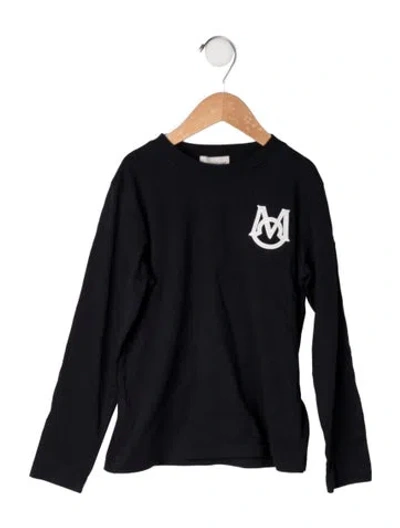 Pre-owned Moncler Kids' Embroidered T-shirt In Blue