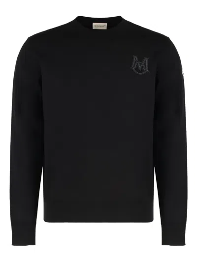 MONCLER EMBROIDERY COTTON SWEATER