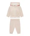 Moncler Embroidery Logo Cotton Sportswear Set In Pink