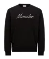 Moncler Black Cotton Sweatshirt In Black