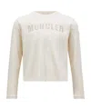 Moncler Embroidery Logo Round Collar Long-sleeved T-shirt In Nude