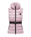 Moncler Doudoune Sans Manches À Matelassage En Carré Emilion In Pink
