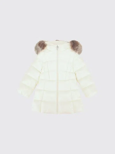 Moncler Babies'  Emma Hooded Quilted Knee-length Down Jacket For Boys In Nylon In Neutral