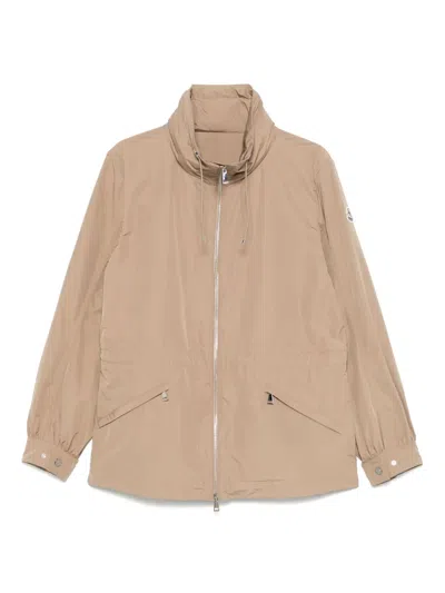 Moncler Enet Jacket In Brown