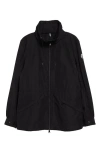 Moncler Enet Technical Twill Jacket In Black