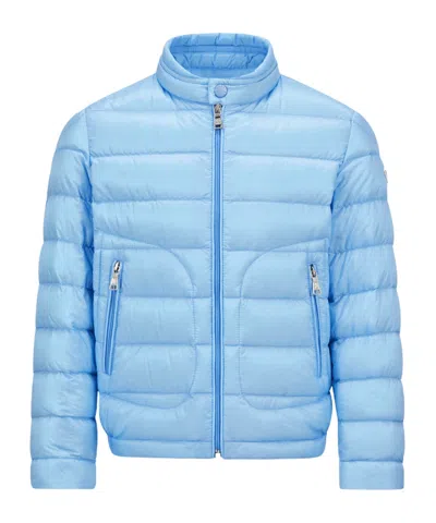 Moncler Enfant Acorus Packable Down Jacket In Blue