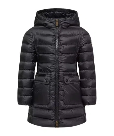 Moncler Enfant Adile Hooded Down Jacket In Black