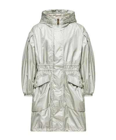 Moncler Enfant Afet Hooded Parka In Gray