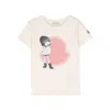 Moncler Enfant Bear Print T-shirt In Neutral