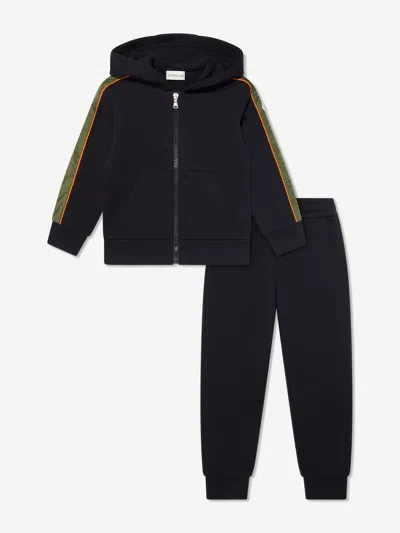 Moncler Enfant · Babies' Moncler Enfant Boys Branded Tracksuit In Blue