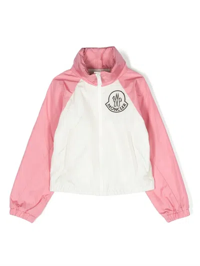 Moncler Enfant · Kids' Colour-block Zip-up Bomber In Pink