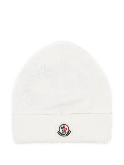 Moncler Enfant · Babies' Cotton Beanie In White
