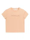 Moncler Enfant Cotton T-shirt In Neutral