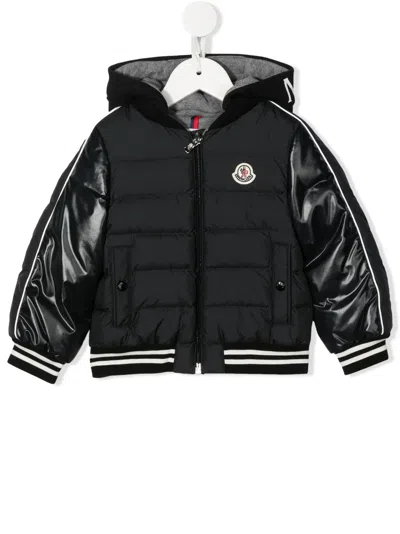 Moncler Enfant · Babies' 盟可睐 Enfant 填充连帽夹克 In 黑色