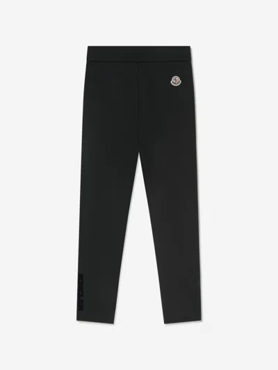 Moncler Enfant · Babies' Moncler Enfant Girls Logo Print Leggings 14 Yrs Black