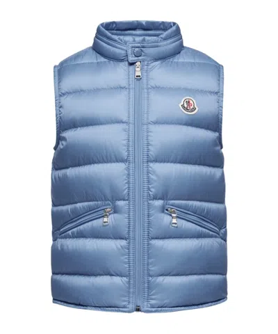 Moncler Enfant Gui Packable Down Gilet In Blue