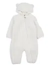 Moncler Enfant Hooded Onesie In White