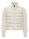 Moncler Enfant Jacket With Logo Appliqué In White