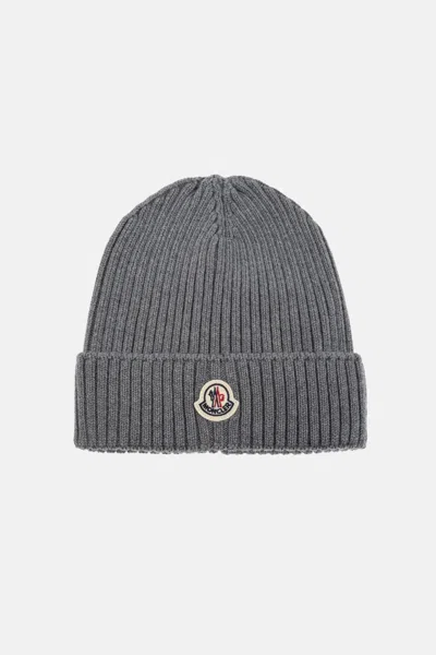 Moncler Enfant · Moncler Enfant Kids Archive Logo Hat In Grey