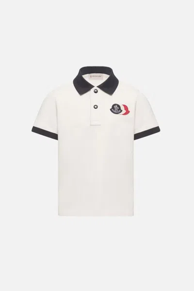 Moncler Enfant · Moncler Enfant Kids Triple Logo Polo In White