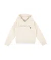 Moncler Enfant Logo Embroidered Hoodie In Nude
