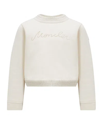 MONCLER MONCLER ENFANT LOGO EMBROIDERED SWEATSHIRT