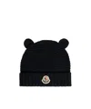 Moncler Enfant Logo Patch Beanie
