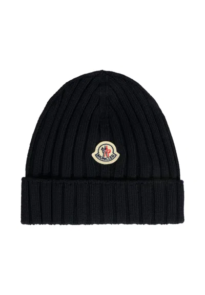 Moncler Enfant Logo Patch Beanie