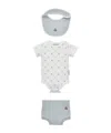 Moncler Enfant Logo Patch Body Suit In White