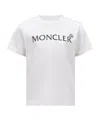 Moncler Enfant Logo Patch Crewneck T-shirt In White
