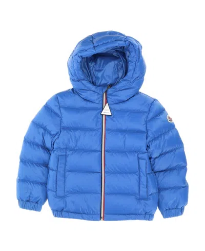 Moncler Kids'  Enfant Logo Patch Padded Down Jacket In Blue