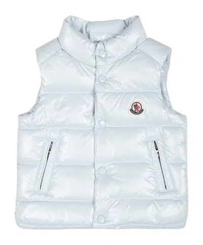 Moncler Enfant Logo Patch Padded Gilet In White