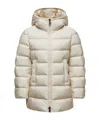 Moncler Long Sleeve Down Jacket In Neutral