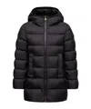 Moncler Long Sleeve Down Jacket In Black