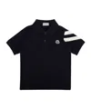 Moncler Enfant Logo-patch Polo Shirt In Blue