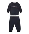 Moncler Enfant Logo Patch Tracksuit Set In Blue