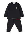 Moncler Enfant Logo-patch Two-piece Tracksuit In Black