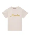 Moncler Enfant Logo Printed Crewneck T-shirt In Pink