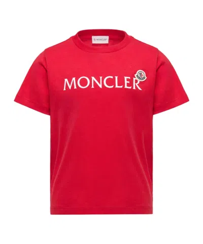 Moncler Enfant Logo T-shirt In Red