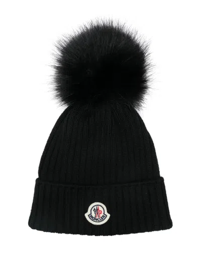 Moncler Enfant · Kids' Logo-patch Beanie In Black