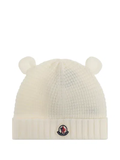 Moncler Enfant · Babies' Logo-patch Beanie In White