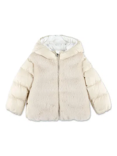 Moncler Enfant · Babies' Logo-patch Padded Jacket In Neutral