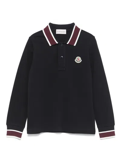 Moncler Enfant · Kids' Logo-patch Polo Shirt In Black