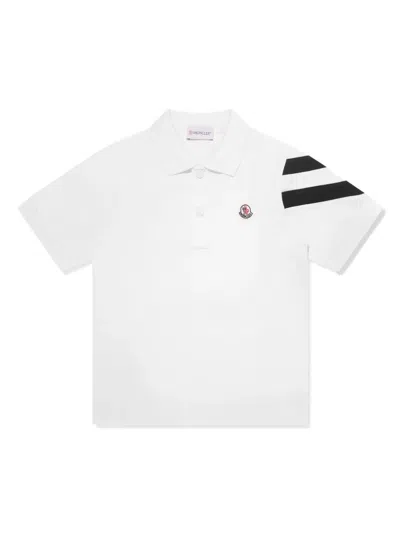 Moncler Enfant · Kids' Logo-patch Polo Shirt In White