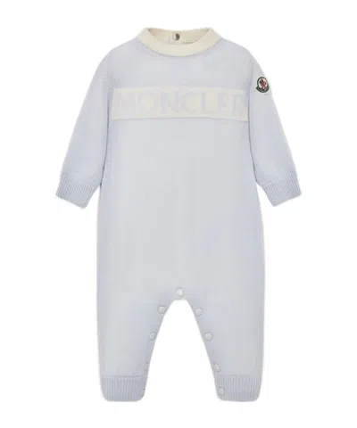 Moncler Kids'  Enfant Long-sleeved Crewneck Tracksuit In Light Blue